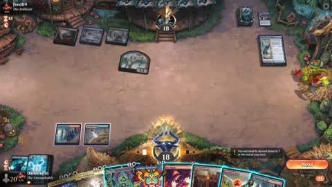 Watch MTG Arena Video Replay - Jeskai Control by DamienF16 VS Temur Midrange by Fred89 - Traditional Standard Ranked