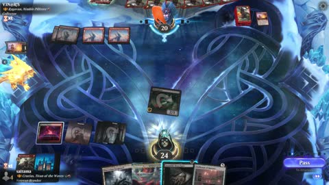 Watch MTG Arena Video Replay - Crucias, Titan of the Waves by saitama VS Ragavan, Nimble Pilferer by V3N@R!S - Historic Brawl