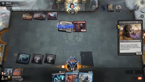 Watch MTG Arena Video Replay - Dimir Midrange by DamienF16 VS Boros Midrange by JiRock - Premier Draft
