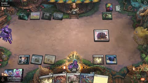 Watch MTG Arena Video Replay - Azorius Midrange by CunicoliGoblin VS Selesnya Midrange by Zeodan - Standard Event