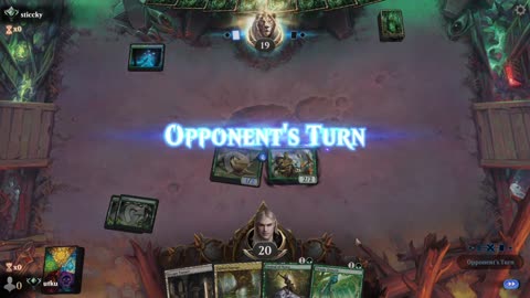 Watch MTG Arena Video Replay - Mono Green Aggro by utku VS Simic Aggro by sticcky - Standard Ranked