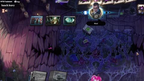 Watch MTG Arena Video Replay - Mono White Midrange by GBThundaII VS Dimir Aggro by busch leavy - Standard Play