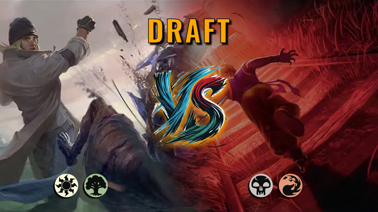 Watch MTG Arena Draft Video - Selesnya Midrange by DamienF16 VS Rakdos Midrange by Morph€us - 927116