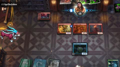 Watch MTG Arena Video Replay - Simic Midrange by HamHocks42 VS Mono Red Aggro by ////IgoTheFallen - Standard Play