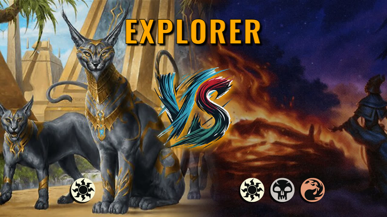 Watch MTG Arena Explorer Video - Mono White Aggro by Khat VS Mardu Control by IssamFire - 3474b0