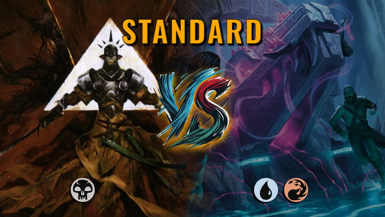 Watch MTG Arena Standard Video - Mono Black Midrange by ToneLoc1899 VS Izzet Aggro by Lobsterman13 - 54d20b