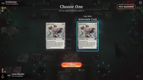 Watch MTG Arena Video Replay - Orzhov Midrange by CunicoliGoblin VS Mono Black Midrange by DominionSpy - Traditional Historic Ranked