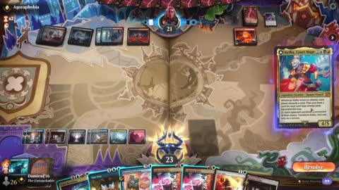 Watch MTG Arena Video Replay - Jeskai Control by DamienF16 VS Grixis Control by Agoraphobia - Traditional Standard Ranked