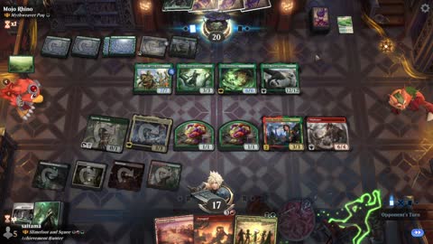 Watch MTG Arena Video Replay - Slimefoot and Squee by saitama VS Mythweaver Poq by Mojo Rhino - Historic Brawl