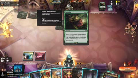 Watch MTG Arena Video Replay - Rowan, Scion of War by saitama VS Eshki Dragonclaw by Saradomin - Historic Brawl