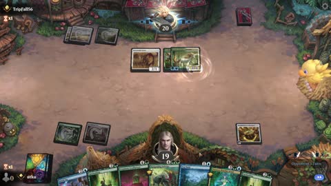 Watch MTG Arena Video Replay - Simic Midrange by utku VS Selesnya Midrange by TripFall56 - Standard Ranked