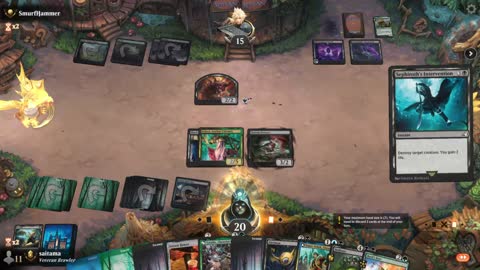 Watch MTG Arena Video Replay - Sultai Midrange by saitama VS Golgari Midrange by SmurfHammer - Premier Draft