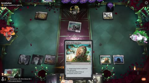 Watch MTG Arena Video Replay - Ketramose, the New Dawn by saitama VS Haliya, Guided by Light by Grembulum - Historic Brawl