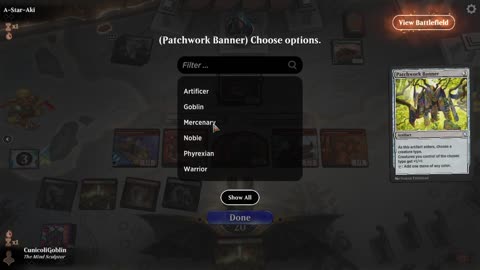 Watch MTG Arena Video Replay - Gruul Aggro by CunicoliGoblin VS Mono Green Midrange by A-Star-Aki - Traditional Standard Play