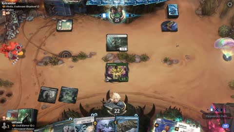 Watch MTG Arena Video Replay - Thrasios, Triton Hero by saitama VS Phelia, Exuberant Shepherd by Kelrandor - Historic Brawl
