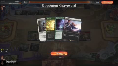 Watch MTG Arena Video Replay - Jund Aggro by CunicoliGoblin VS Naya Midrange by Rafles - Traditional Historic Play