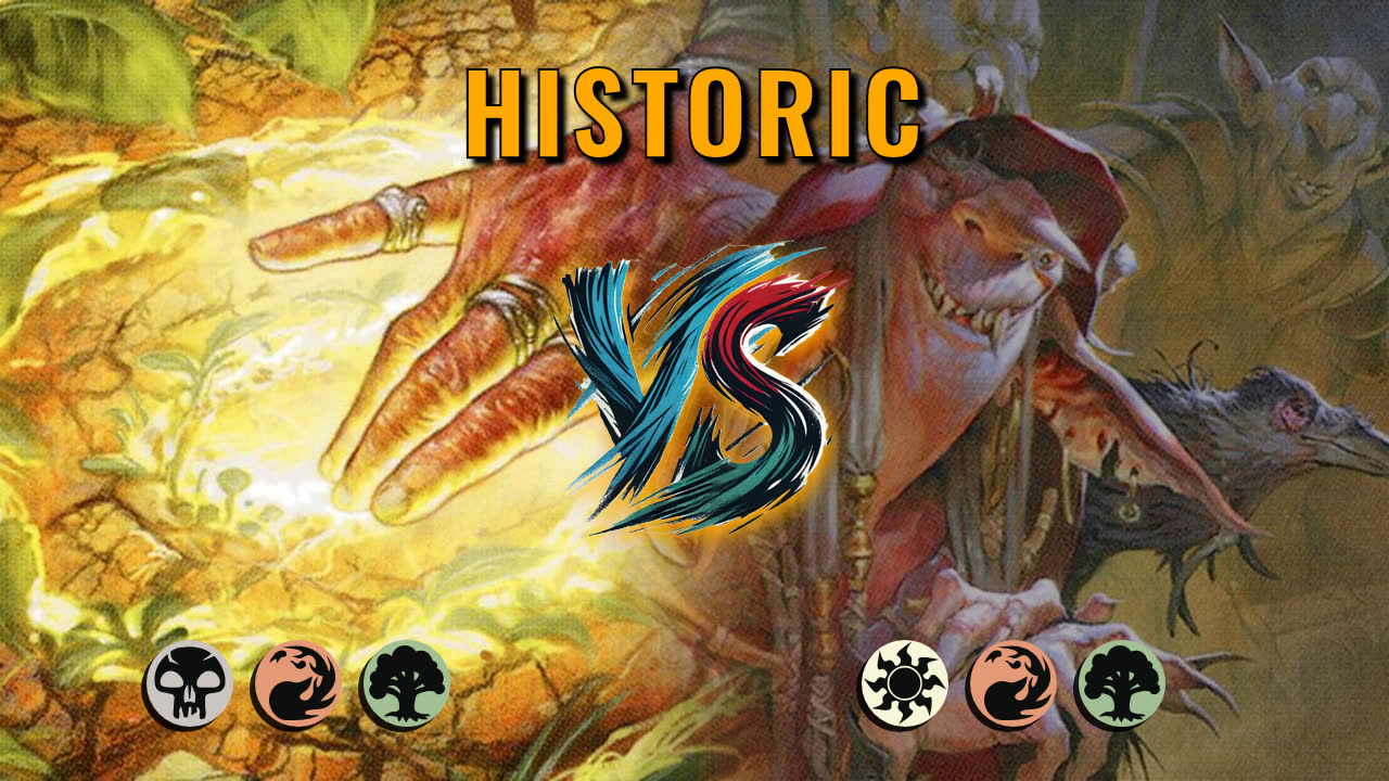 Watch MTG Arena Historic Video - Jund Aggro by CunicoliGoblin VS Naya Midrange by Rafles - 480afd