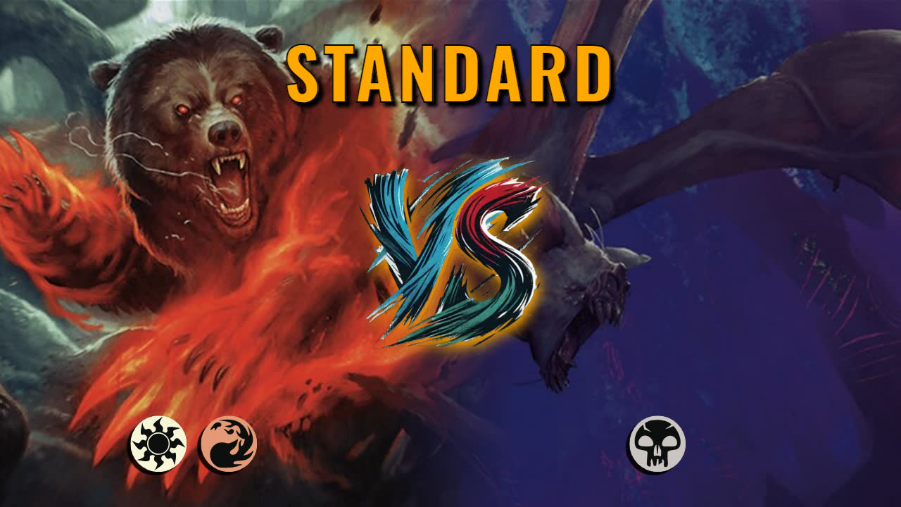 Watch MTG Arena Standard Video - Boros Aggro by DeadWeight VS Mono Black Midrange by tamakyu - 16baf2