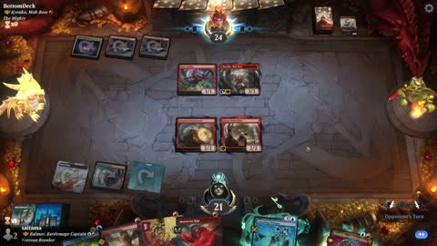Watch MTG Arena Video Replay - Balmor, Battlemage Captain by saitama VS Krenko, Mob Boss by BottomDeck - Historic Brawl