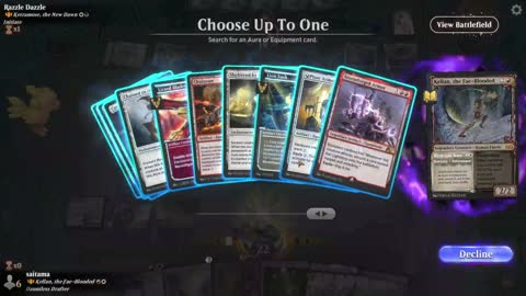 Watch MTG Arena Video Replay - Kellan, the Fae-Blooded // Birthright Boon by saitama VS Ketramose, the New Dawn by Razzle Dazzle - Historic Brawl