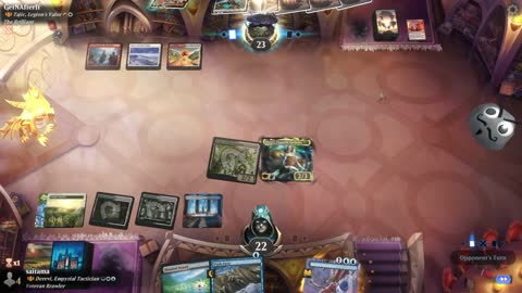 Watch MTG Arena Video Replay - Derevi, Empyrial Tactician by saitama VS Tajic, Legion's Valor by GetNAfterIt - Historic Brawl