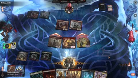 Watch MTG Arena Video Replay - Rakdos Aggro by CunicoliGoblin VS Izzet Aggro by Mikey_5501 - Traditional Historic Play