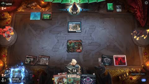 Watch MTG Arena Video Replay - Mono Red Midrange by saitama VS Dimir Aggro by SATOU - Timeless Ranked
