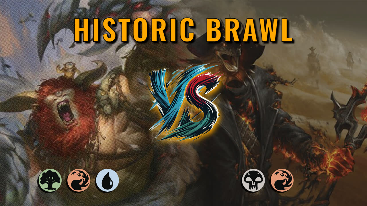 Watch MTG Arena Historic Brawl Video - Borborygmos and Fblthp by Warped Concept VS Laughing Jasper Flint by Kaki - ab27a9