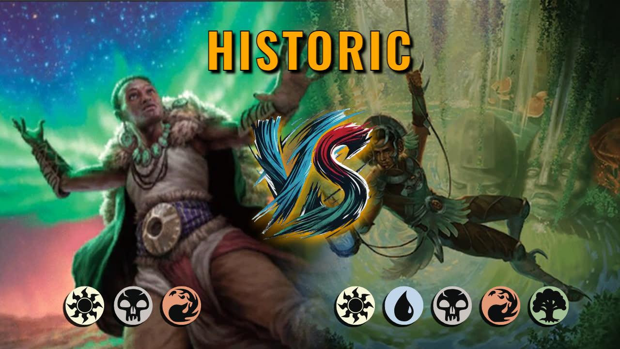 Watch MTG Arena Historic Video - Mardu Aggro by MTGADailyChallengeOfficial VS 5 Color Midrange by Sorais - e8c003