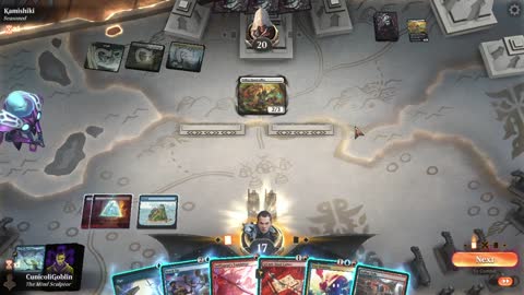 Watch MTG Arena Video Replay - Izzet Control by CunicoliGoblin VS 5 Color Aggro by Kamishiki - Alchemy Event