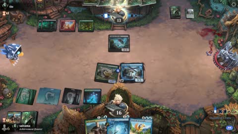 Watch MTG Arena Video Replay - Sultai Midrange by saitama VS Jund Midrange by tio - Premier Draft