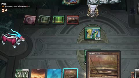 Watch MTG Arena Video Replay - Derevi, Empyrial Tactician by saitama VS Roxanne, Starfall Savant by Phill - Historic Brawl