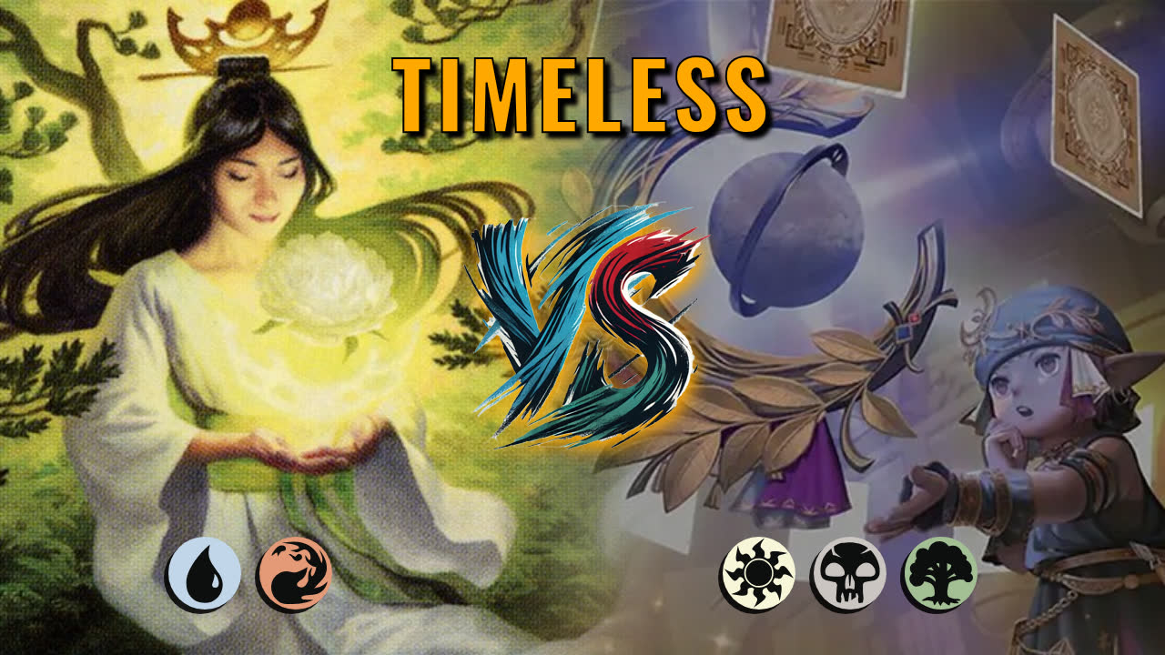 Watch MTG Arena Timeless Video - Izzet Midrange by saitama VS Abzan Midrange by supermegakolbasa - 09bccd