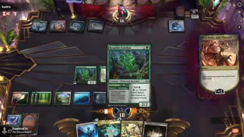 Watch MTG Arena Video Replay - Temur Midrange by DamienF16 VS WUBG Midrange by kudru - Chromatic Cube Draft
