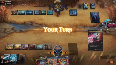 Watch MTG Arena Video Replay - Jeskai Control by DamienF16 VS Esper Midrange by TrueHero - Traditional Standard Ranked