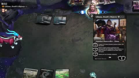 Watch MTG Arena Video Replay - Thalia and The Gitrog Monster by saitama VS Liliana, Death's Majesty by lk512 - Historic Brawl