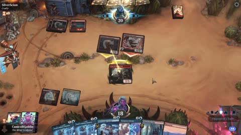 Watch MTG Arena Video Replay - Izzet Midrange by CunicoliGoblin VS Mono Red Aggro by SilverScion - Standard Event