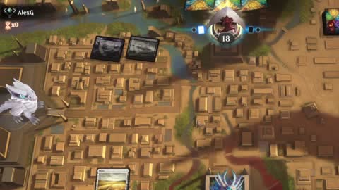 Watch MTG Arena Video Replay - Mono White Aggro by Khat VS Mono Black Midrange by AlexG - Explorer Ranked