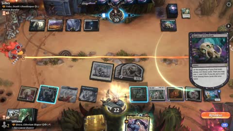 Watch MTG Arena Video Replay - Breya, Etherium Shaper by saitama VS Veko, Death's Doorkeeper by Jefhty - Historic Brawl