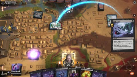 Watch MTG Arena Video Replay - Mono Black Midrange by Numbskull VS Izzet Control by jetfaerieman - Traditional Pioneer Ranked