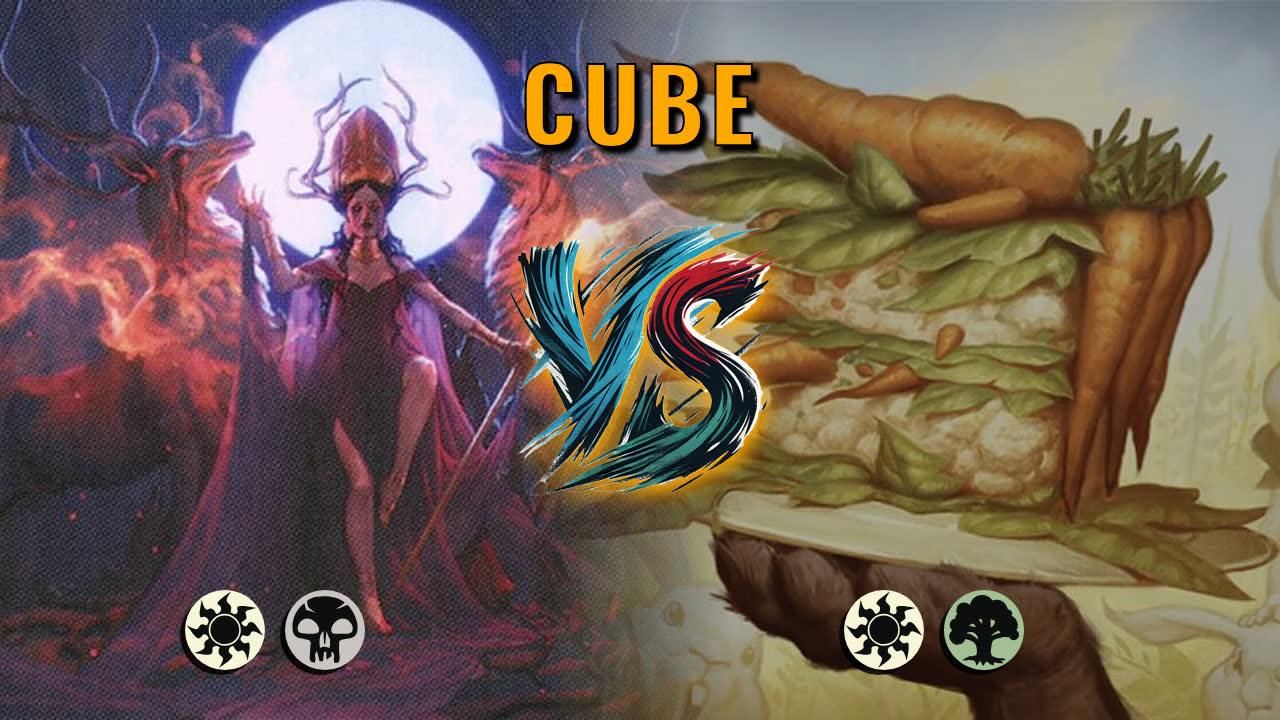 Watch MTG Arena Cube Video - Orzhov Midrange by Numbskull VS Selesnya Midrange by kii1856 - 805afc