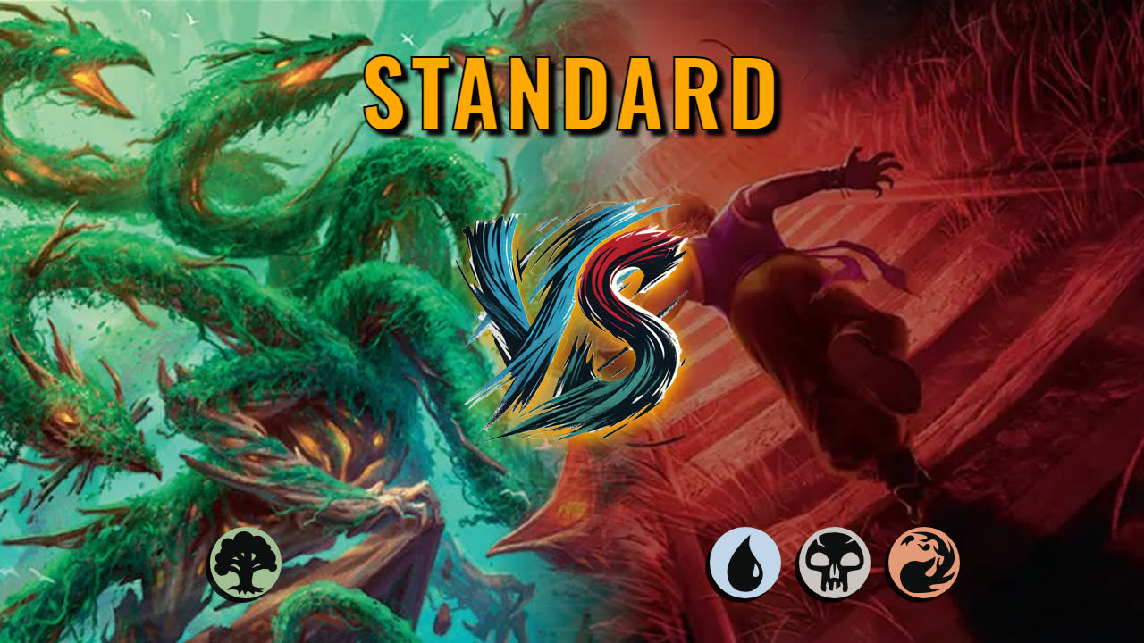Watch MTG Arena Standard Video - Mono Green Aggro by utku VS Grixis Midrange by coachkbulldogesports - ab1276