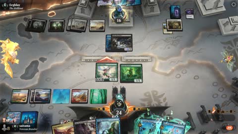 Watch MTG Arena Video Replay - WUBG Midrange by saitama VS Orzhov Midrange by Eegblay - Premier Draft Ranked