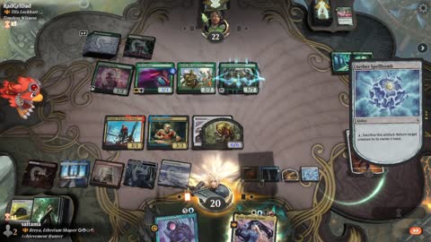 Watch MTG Arena Video Replay - Breya, Etherium Shaper by saitama VS Tifa Lockhart by RadGrlDad - Historic Brawl