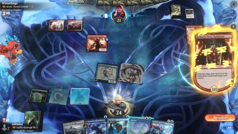 Watch MTG Arena Video Replay - Yuriko, the Tiger's Shadow by saitama VS Ajani, Nacatl Pariah by Winnebago - Historic Brawl