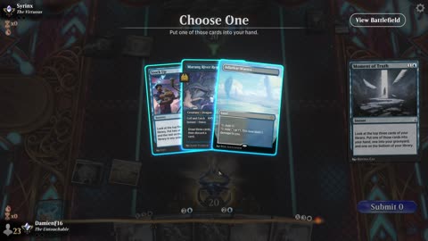 Watch MTG Arena Video Replay - Azorius Midrange by DamienF16 VS Mono Black Midrange by Syrinx - Traditional Standard Ranked