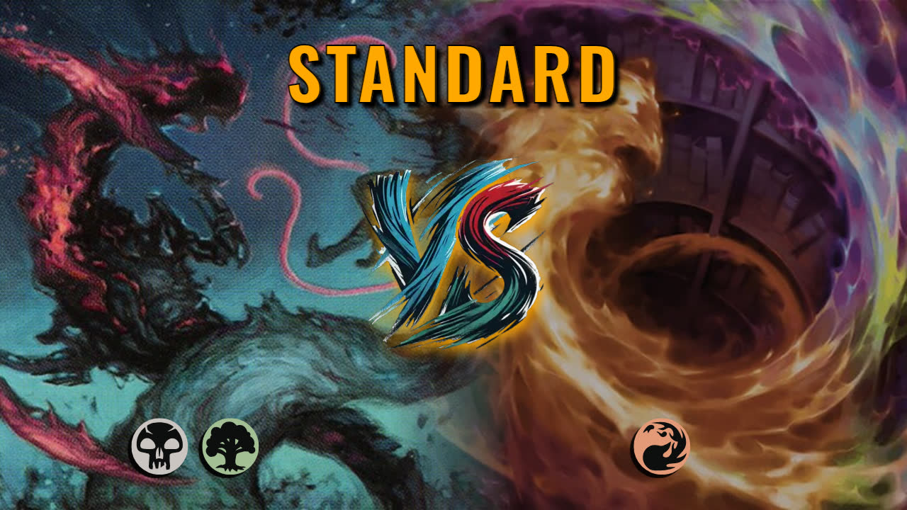 Watch MTG Arena Standard Video - Golgari Midrange by Yhwach VS Mono Red Midrange by Bita - 7e7f30