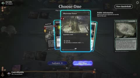 Watch MTG Arena Video Replay - Golgari Midrange by CunicoliGoblin VS Esper Midrange by marubo - Traditional Historic Ranked
