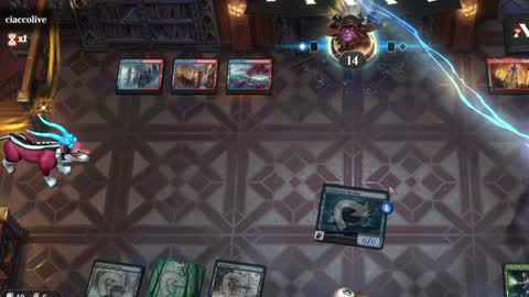 Watch MTG Arena Video Replay - Simic Midrange by HamHocks42 VS Izzet Midrange by ciaccolive - Standard Play