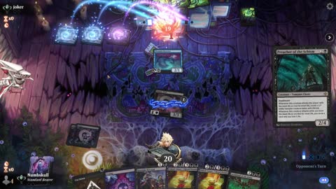Watch MTG Arena Video Replay - Mono Black Midrange by Numbskull VS Dimir Midrange by joker - Traditional Standard Ranked